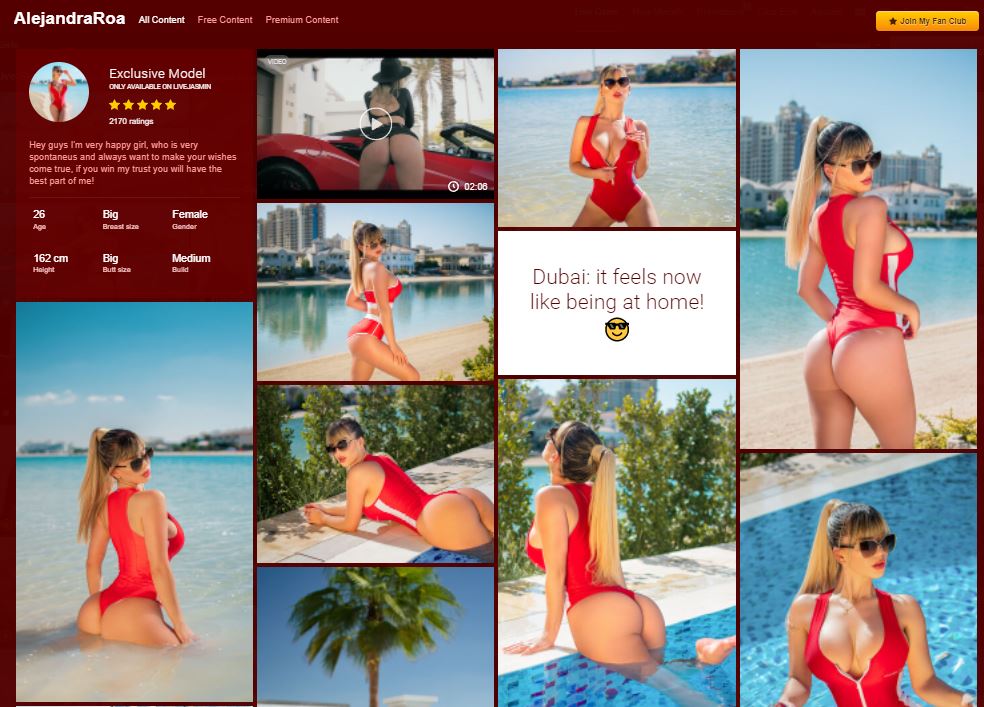 Personal portfolio of a beautiful model on the top live adult cam site - LiveJasmin.com